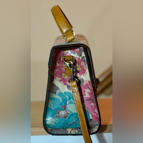 Patricia Nash “First Bloom” Floral Leather Satchel NWT - Picture 7 of 12